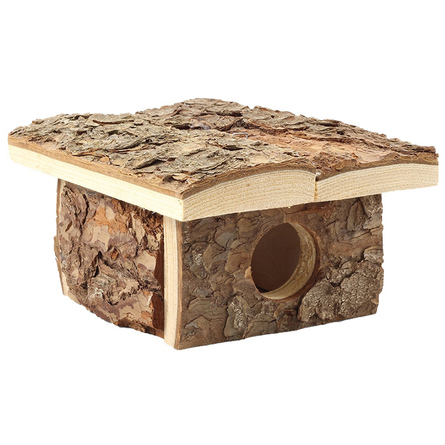 Triol Домик для грызунов с корой, деревянный – интернет-магазин Ле’Муррр