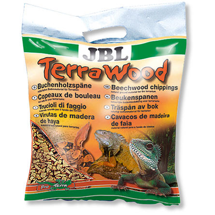 JBL TerraWood Буковая щепа натуральный донный субстрат для сухих и полусухих террариумов, 3 л - фото 1