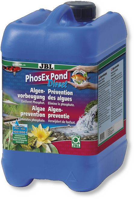JBL PhosEx Pond Direct Препарат для устранения фосфатов из прудовой воды, 5 л, на 100000 л, 5200 гр