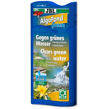 JBL AlgoPond Green Кондиционер для борьбы с плавающими водорослями в садовом пруду, 500 мл - фото 1