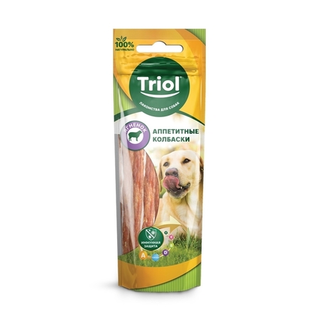 TRIOL Аппетитные колбаски для собак (из ягненка), 40 гр