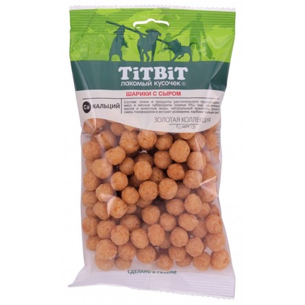 TiTBiT Золотая коллекция Шарики для собак (с сыром) – интернет-магазин Ле’Муррр