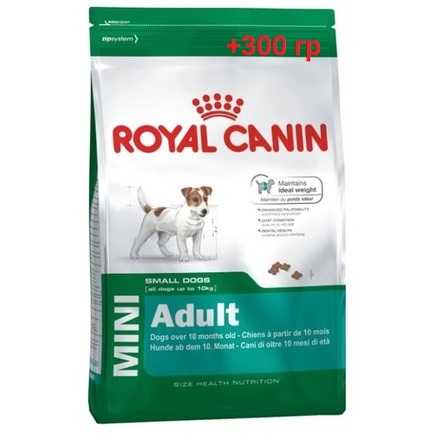 Увеличенная упаковка Royal Canin Mini Adult Сухой корм для взрослых собак мелких пород (500 гр + 300 гр), 800 гр - фото 1