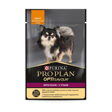 Влажный корм Pro Plan® для взрослых собак мелких и карликовых пород, с уткой в соусе, Пауч - фото 1