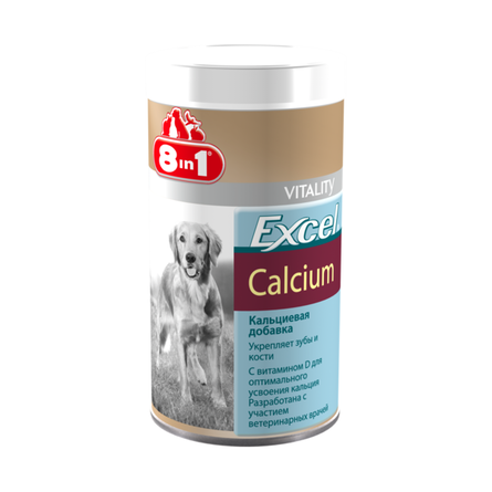 Excel Calcium Минеральная добавка для собак и щенков (с кальцием, фосфором и витамином D), 880 таблеток