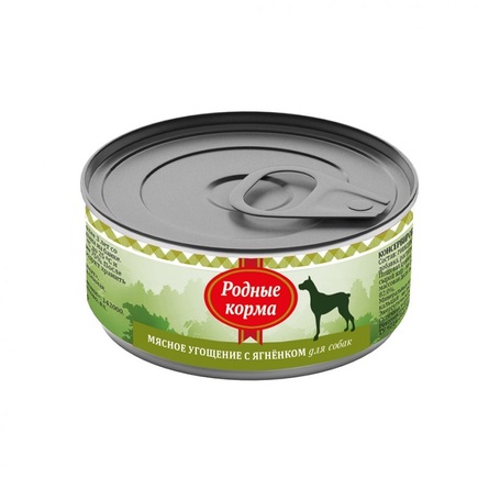 Родные корма Мясное угощение Консервированный корм для собак, ягненок – интернет-магазин Ле’Муррр