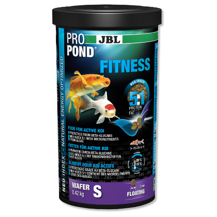 JBL ProPond Fitness S Фитнес-корм для активных карпов кои, чипсы, 1 л - фото 1