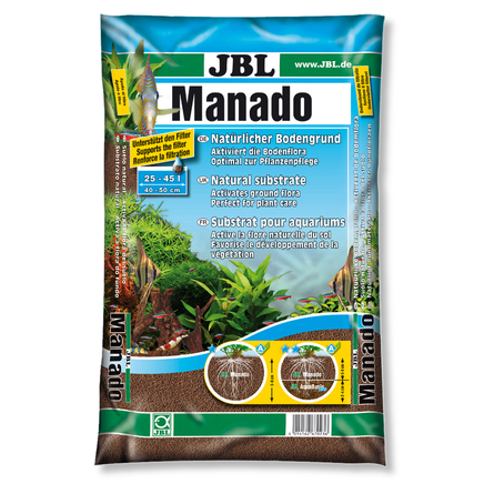 JBL Mahado Питательный грунт, улучшающий качество воды и стимулирующий рост растений, 25 л - фото 1