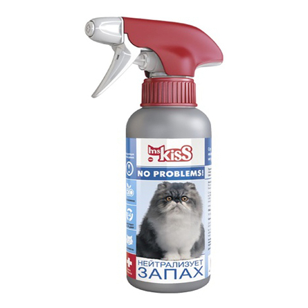 Ms.Kiss Нейтрализует запах Спрей для кошек для удаления запахов, 200 мл