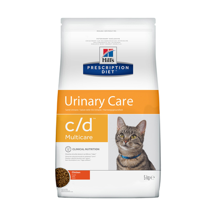 Hill's Prescription Diet c/d Multicare Urinary Care Сухой диетический корм для кошек  при  профилактике цистита и мочекаменной болезни (мкб) (курица, 5 кг - фото 1
