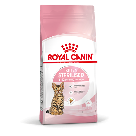 Royal Canin Kitten Sterilised Сухой корм для стерилизованных и кастрированных котят, 400 гр - фото 1