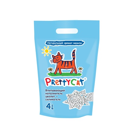 PrettyCat Наполнитель впитывающий для кошачьих туалетов Aroma Fruit, 2 кг 