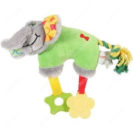 ZOLUX Игрушка плюшевая для собак Слон (зелёная) - фото 1