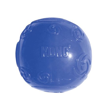 Kong Squeezz Мяч для собак, хрустящий с пищалкой, L, резина, цвет в ассортименте - фото 1