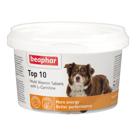 Купить Beaphar TOP-10 Кормовая добавка для взрослых собак, 180 таблеток за 1213.00 ₽
