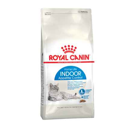 Royal Canin Indoor Appetite Control Облегченный сухой корм для взрослых домашних и малоактивных кошек, 400 гр - фото 1