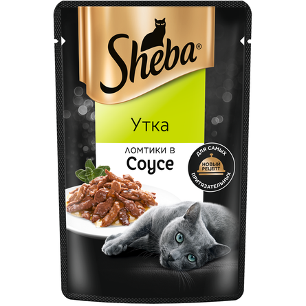 Влажный корм для кошек Sheba® Ломтики в соусе с уткой, 75 гр - фото 1