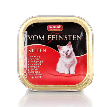 Animonda Vom Feinsten Kitten Паштет для котят (с говядиной) – интернет-магазин Ле’Муррр