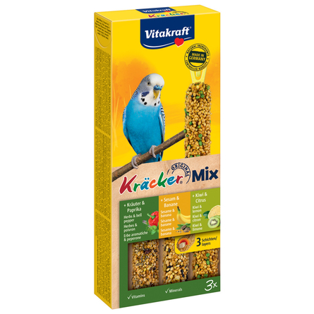 Vitakraft Крекеры для волнистых попугаев с бананом и киви