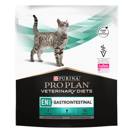 Pro Plan Veterinary Diets EN ST/OX Gastrointestinal Сухой лечебный корм для кошек при заболеваниях ЖКТ, 400 гр - фото 1