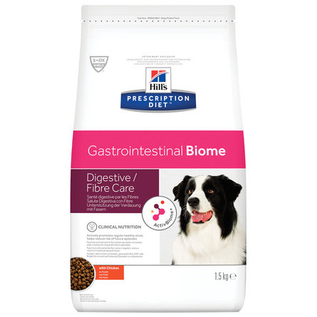 Hill's Prescription Diet Gastrointestinal Biome Сухой диетический корм для собак при расстройствах пищеварения, с курицей, 1,5 кг - фото 1