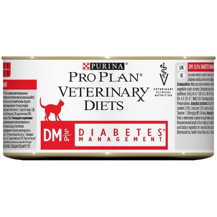 Purina Veterinary Diets DM ST/OX Diabetes Влажный лечебный корм для кошек при заболевании диабетом, 195 гр - фото 1