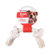 Flamingo Игрушка для собак Канат плетеный 2 узла, белый, 22см – интернет-магазин Ле’Муррр