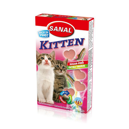 Sanal Kitten Витаминизированное лакомство для котят (с лососем) – интернет-магазин Ле’Муррр