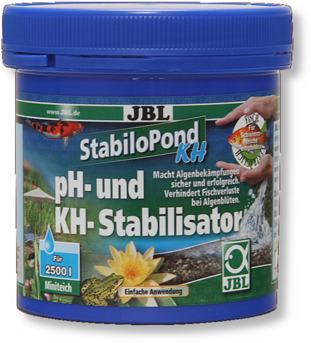 JBL StabiloPond KH Препарат для стабилизации pH воды в садовых прудах, 250 г на 2500 л, 250 гр