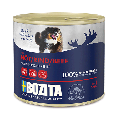 BOZITA Beef Паштет для взрослых собак всех пород (с говядиной), 625 гр - фото 1