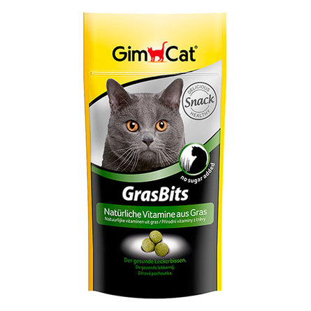 Gimcat GrasBits Витаминизированное лакомство для взрослых кошек (с травой) – интернет-магазин Ле’Муррр