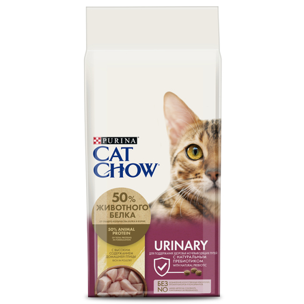 Cat Chow Speсial Care Urinary Сухой корм для взрослых кошек для профилактики мочекаменной болезни (мясное ассорти), 15 кг - фото 1