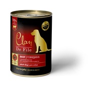 Clan De File Говядина в желе с экстрактом Юкки и льняным маслом для взрослых собак всех пород 