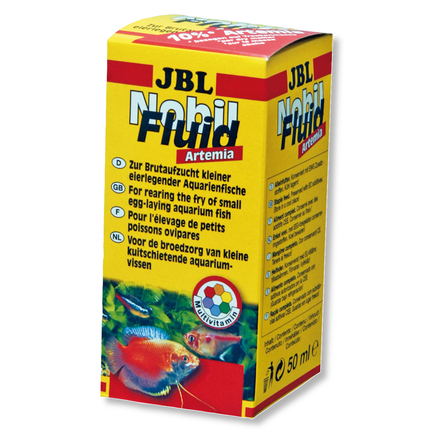 JBL NobiFluid Artemia Корм для аквариумных рыбок, живая артемия, 50 мл - фото 1