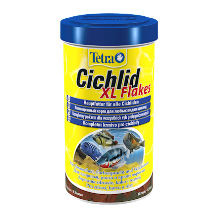 Tetra Cichlid XL Flakes основной корм для цихлид и крупных рыб, 1 л - фото 1