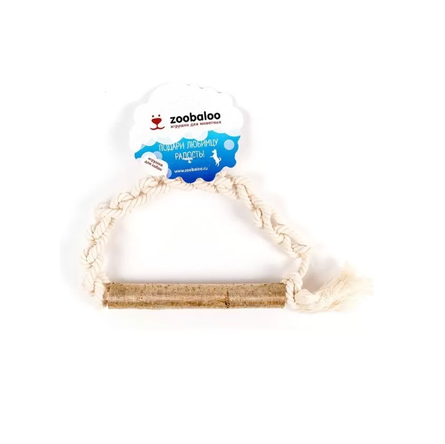 Zoobaloo Плетеное кольцо для собак из каната с апортом из орешника, 25см – интернет-магазин Ле’Муррр