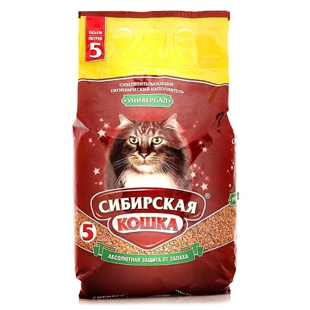 Сибирская кошка Комфорт Наполнитель впитывающий , 5 л - фото 1