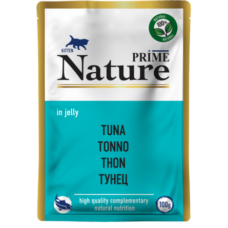 PRIME NATURE Пауч для котят тунец в желе – интернет-магазин Ле’Муррр