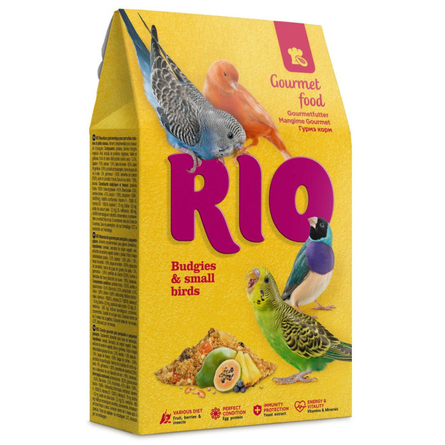RIO Гурмэ Корм для волнистых попугайчиков и мелких птиц, 250 гр