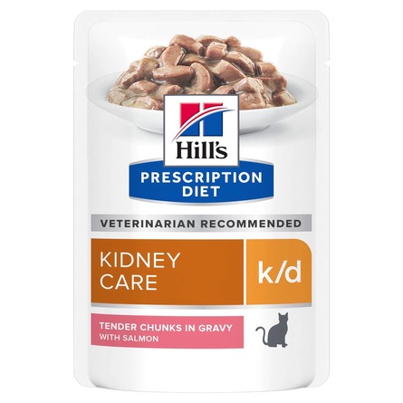 Купить Влажный диетический корм для кошек Hill's Prescription Diet k/d при хронической болезни почек, 85 гр за 115.00 ₽