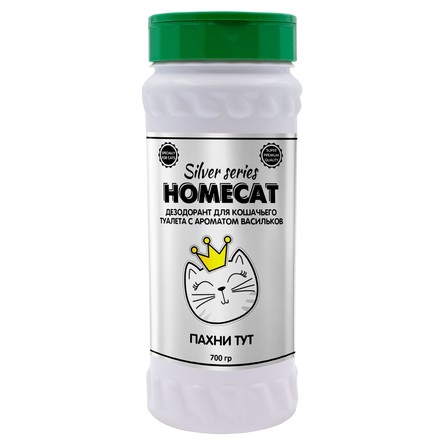 HOMECAT Дезодорант для кошачьего туалета с ароматом васильков, 700г