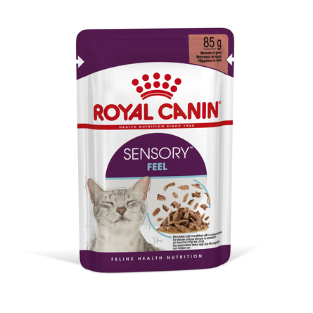 Royal Canin Sensory™ Корм консервированный полнорационный для взрослых кошек (в возрасте от 1 года до 7 лет), стимулирующий рецепторы ротовой полости, мелкие кусочки в соусе, 85 гр - фото 1