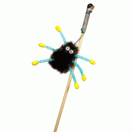 GoSi Игрушка для кошек Норковый паук на веревке – интернет-магазин Ле’Муррр