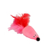 GoSi Игрушка для кошек Мышь с мятой розовый мех с хвостом – интернет-магазин Ле’Муррр