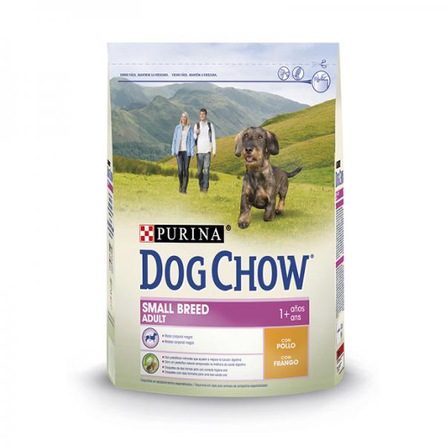 Dog Chow Small Breed Adult Сухой корм для взрослых собак мелких пород (с курицей), 2,5 кг