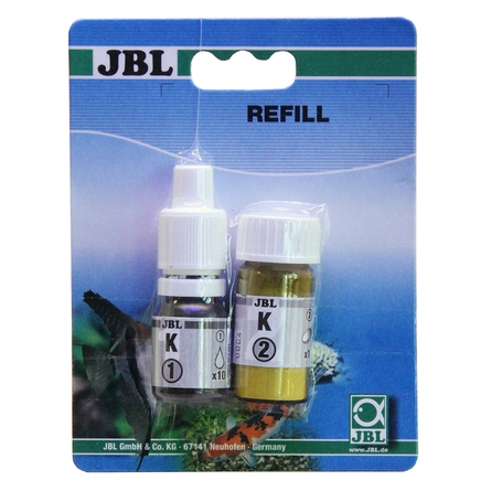 JBL K Potassium Test Экспресс-тест для определения содержания калия в пресноводных аквариумах, дополнительный флакон - фото 1