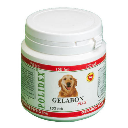 Polidex Gelabon plus Кормовая добавка для собак для профилактики и лечения суставов, 150 таблеток - фото 1