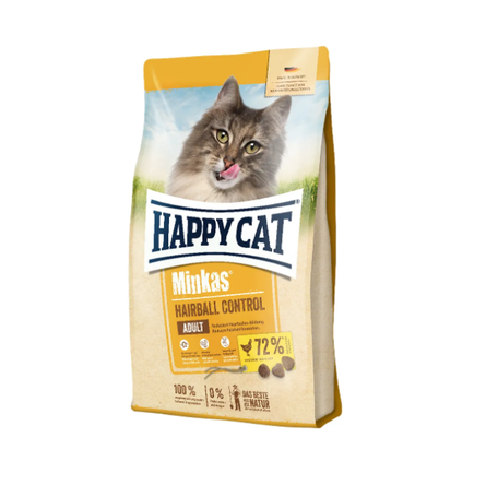 Happy Cat Сухой корм для кошек всех пород для выведения шерстяных комочков с птицей, 1,5кг - фото 1