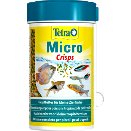 Tetra Micro Crisps Корм для декоративных рыб небольшого размера, микрочипсы, 100 мл - фото 1