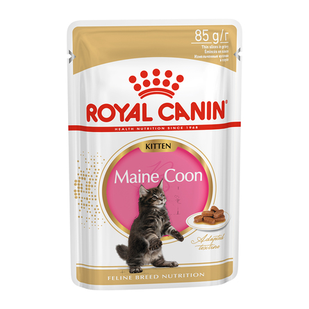 Royal Canin Kitten Maine Coon влажный корм для котят породы Мейн-Кун (в соусе), 85 гр - фото 1